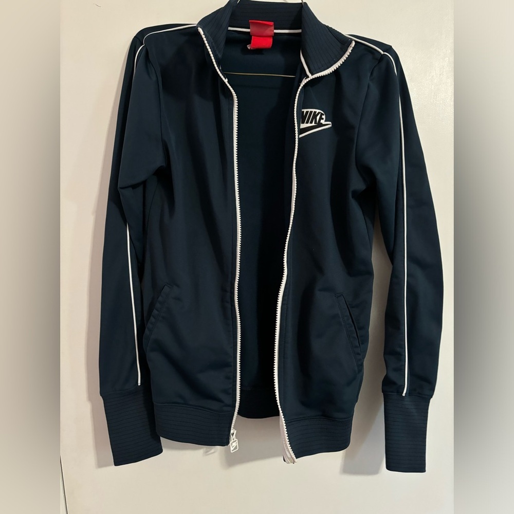 Nike Pine Green Track Suit Jacket Small Womens Full Zip